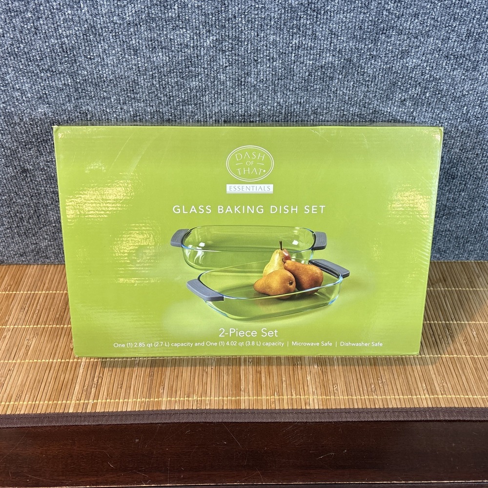 Dash of That Essentials~Glass Baking Dish Set~2 piece‎ set